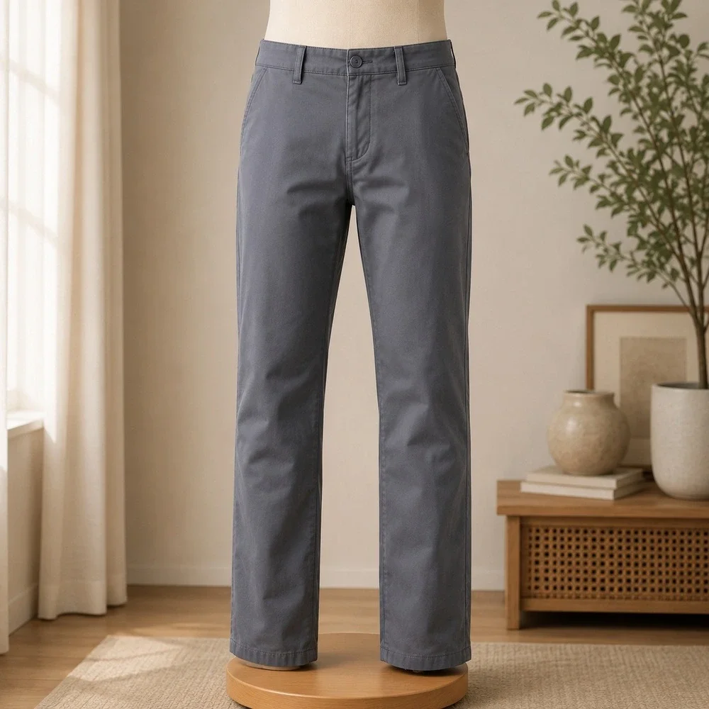 Under Armour Golf Chino Pants Mens 38x34 Gray Flat Front Stretch Waistband